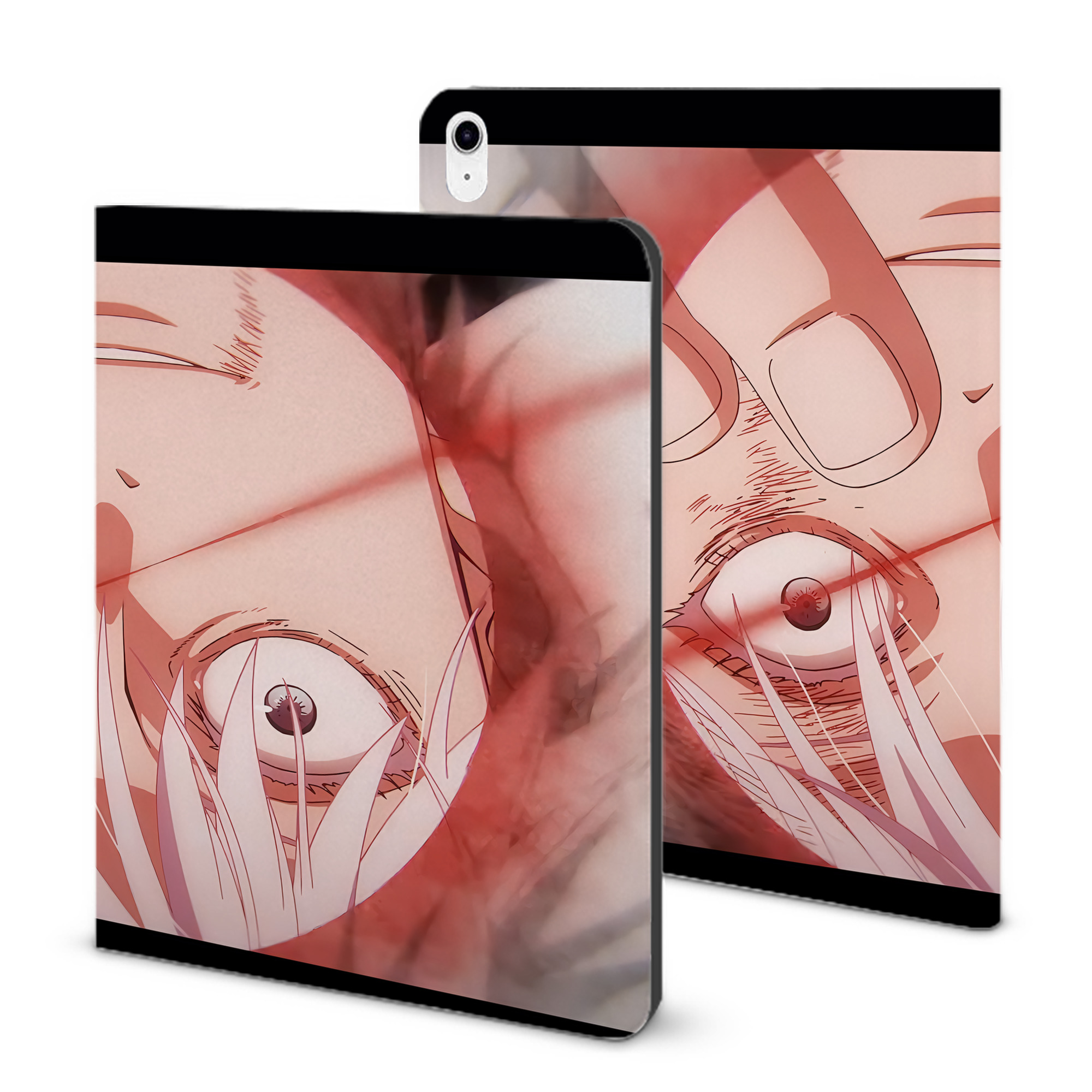 （画像用） 呪術廻戦 Jujutsu Kaisen IPad ケース ブック型 PUレザー TPU 耐衝撃 軽量 薄型 ペン収納なし 全面保護 IPad 各モデル対応